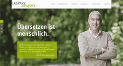 Desktop Screenshot of caspary-translations.com